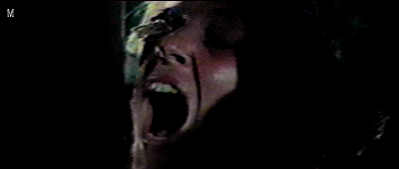 The splinter breaks away