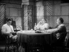 Parker, Moreau, and Montgomery sit down for a meal